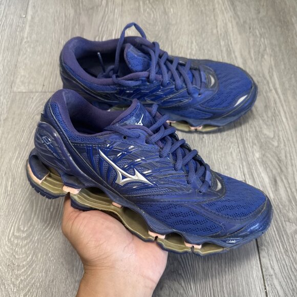 Mizuno Wave Prophecy 8 Women's Running Shoe Size US 6  Blue Pink - Picture 1 of 9